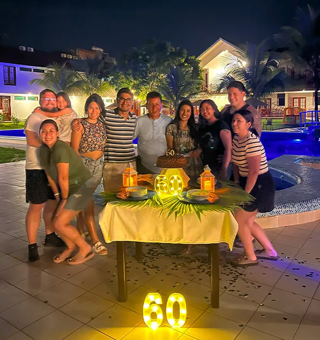 cumpleaños en grupo