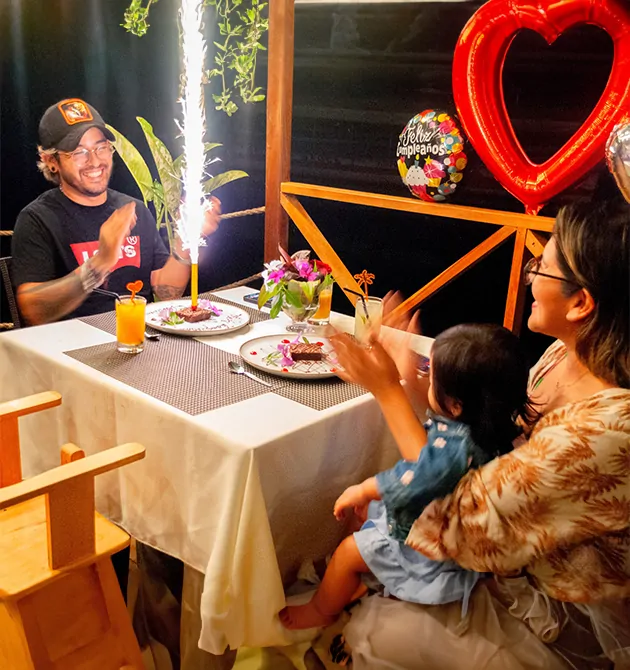 familia cumpleaños
